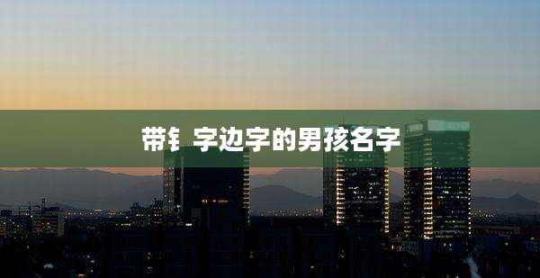 带钅字边字的男孩名字