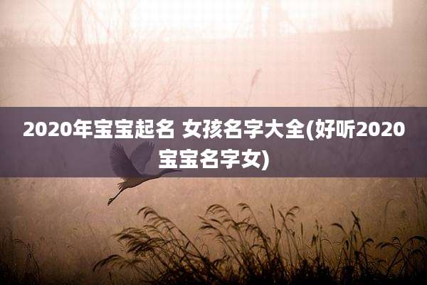 2020年宝宝起名 女孩名字大全(好听2020宝宝名字女)