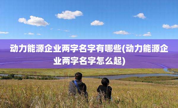 动力能源企业两字名字有哪些(动力能源企业两字名字怎么起)