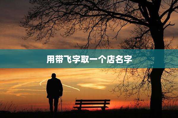 用带飞字取一个店名字