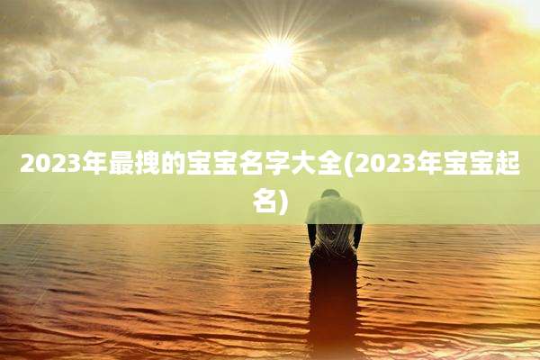 2023年最拽的宝宝名字大全(2023年宝宝起名)