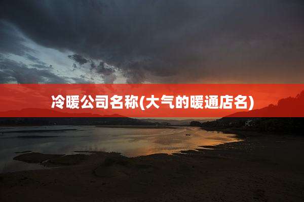 冷暖公司名称(大气的暖通店名)