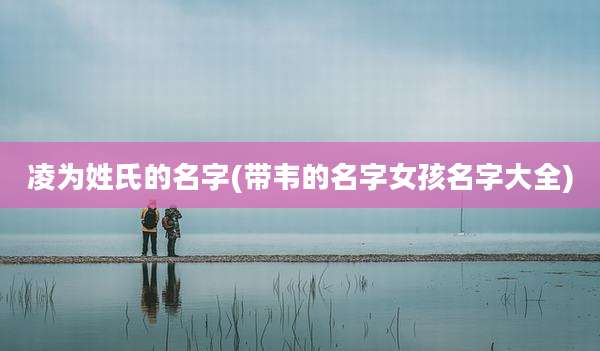 凌为姓氏的名字(带韦的名字女孩名字大全)