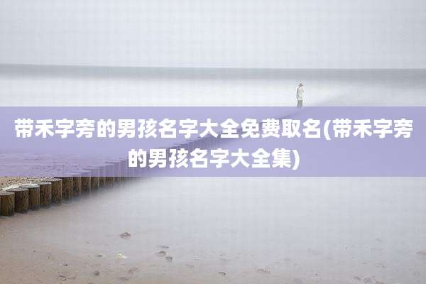 带禾字旁的男孩名字大全免费取名(带禾字旁的男孩名字大全集)
