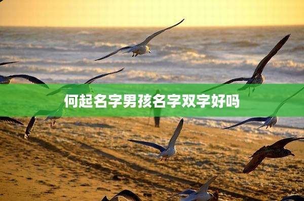 何起名字男孩名字双字好吗