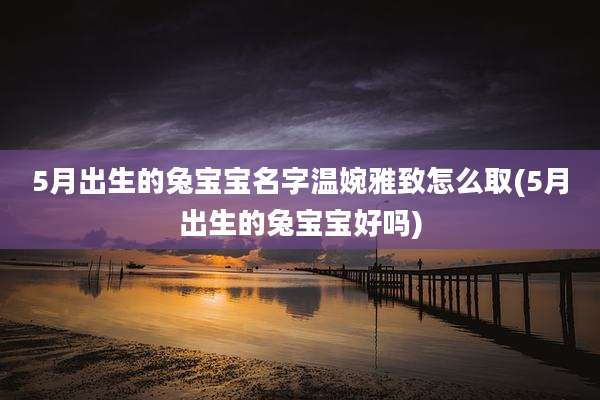 5月出生的兔宝宝名字温婉雅致怎么取(5月出生的兔宝宝好吗)