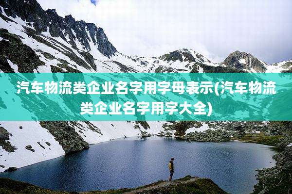 汽车物流类企业名字用字母表示(汽车物流类企业名字用字大全)