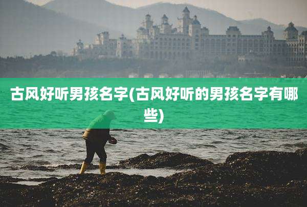 古风好听男孩名字(古风好听的男孩名字有哪些)