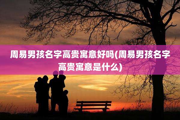 周易男孩名字高贵寓意好吗(周易男孩名字高贵寓意是什么)