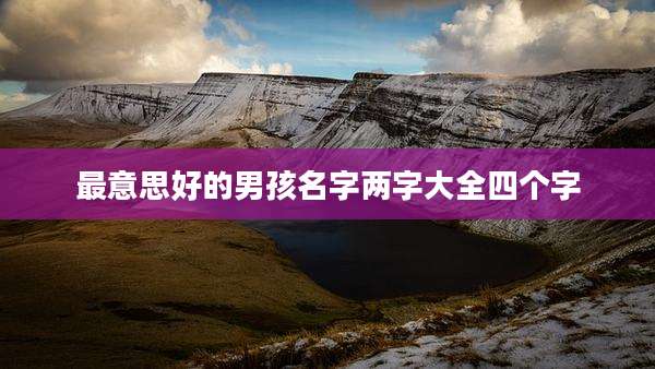 最意思好的男孩名字两字大全四个字