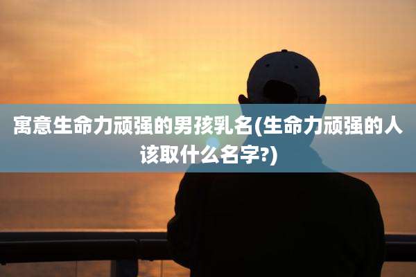 寓意生命力顽强的男孩乳名(生命力顽强的人该取什么名字?)
