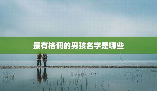 最有格调的男孩名字是哪些