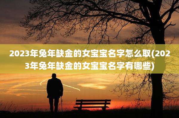 2023年兔年缺金的女宝宝名字怎么取(2023年兔年缺金的女宝宝名字有哪些)