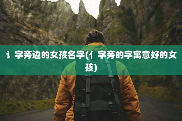 讠字旁边的女孩名字(亻字旁的字寓意好的女孩)