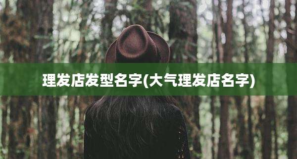 理发店发型名字(大气理发店名字)