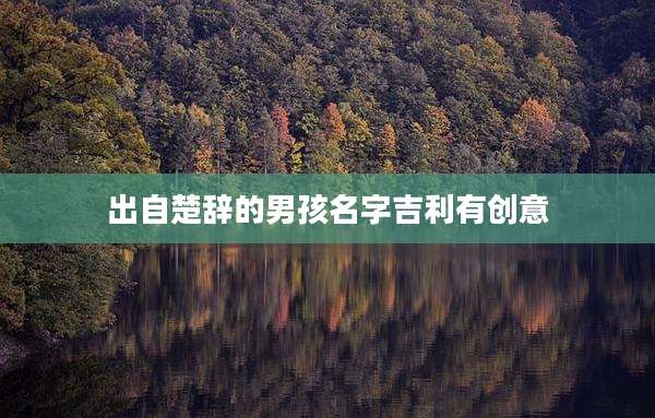出自楚辞的男孩名字吉利有创意