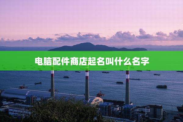电脑配件商店起名叫什么名字