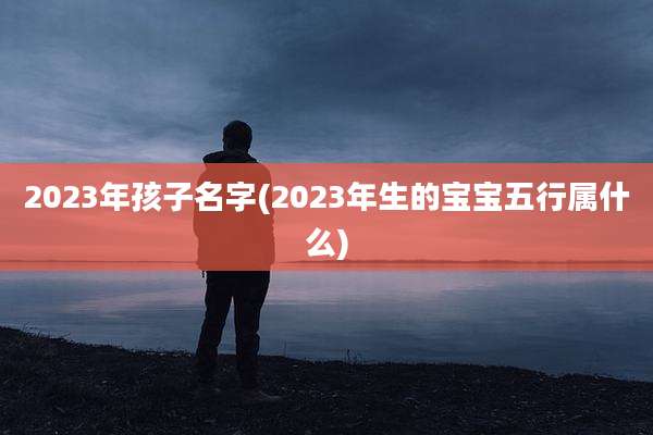 2023年孩子名字(2023年生的宝宝五行属什么)