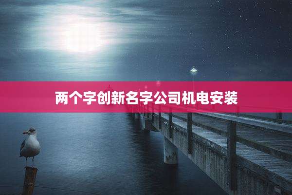 两个字创新名字公司机电安装