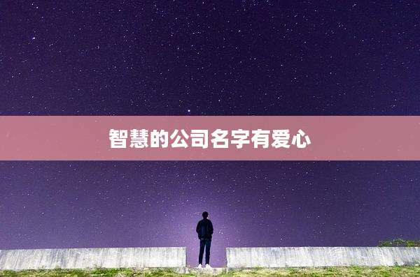智慧的公司名字有爱心