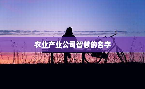 农业产业公司智慧的名字
