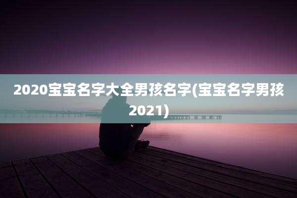 2020宝宝名字大全男孩名字(宝宝名字男孩2021)