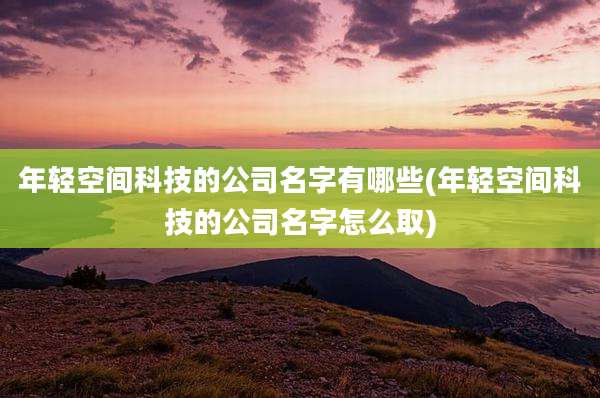 年轻空间科技的公司名字有哪些(年轻空间科技的公司名字怎么取)
