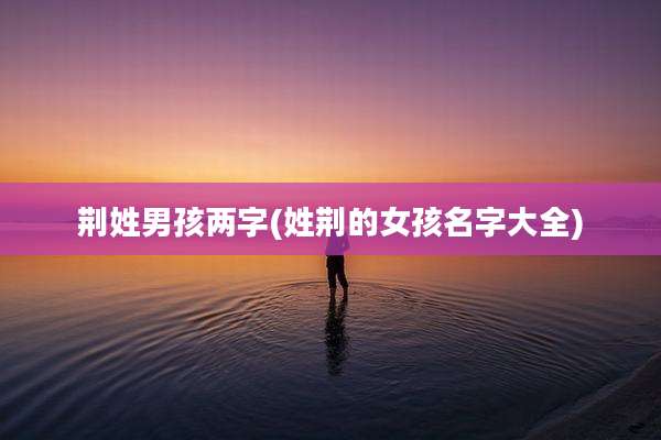 荆姓男孩两字(姓荆的女孩名字大全)