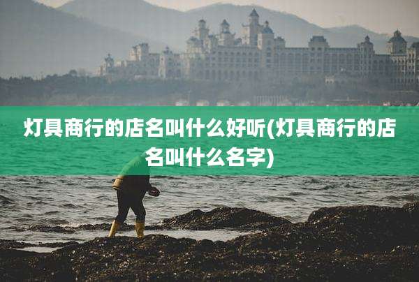 灯具商行的店名叫什么好听(灯具商行的店名叫什么名字)
