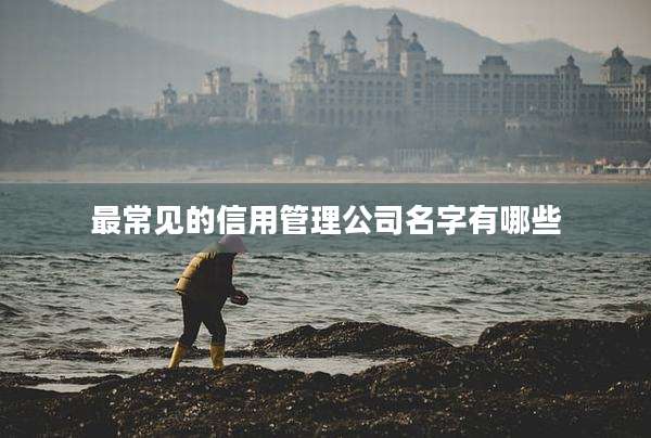 最常见的信用管理公司名字有哪些
