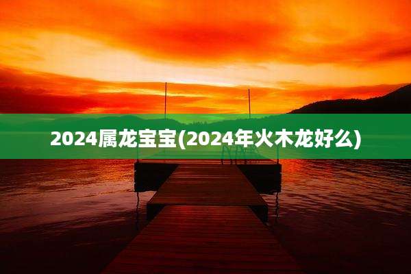 2024属龙宝宝(2024年火木龙好么)