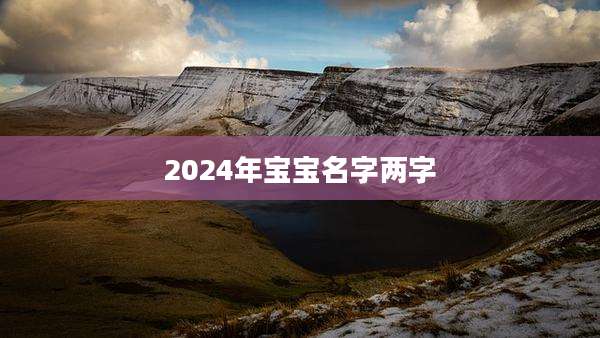 2024年宝宝名字两字