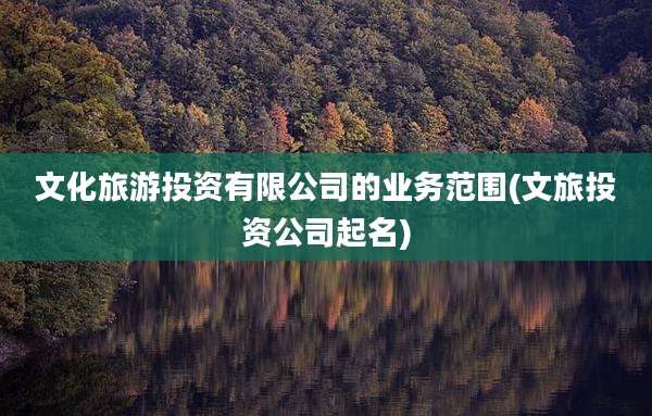 文化旅游投资有限公司的业务范围(文旅投资公司起名)