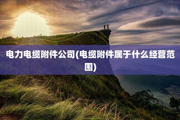 电力电缆附件公司(电缆附件属于什么经营范围)