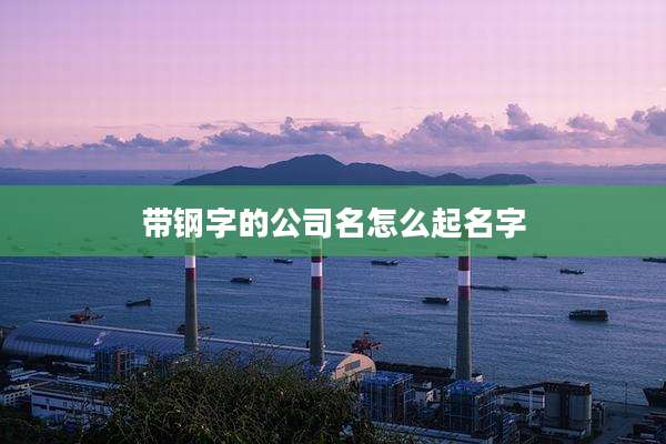 带钢字的公司名怎么起名字