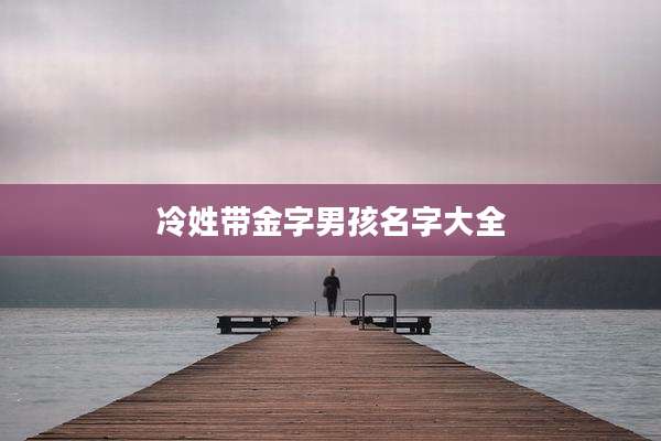 冷姓带金字男孩名字大全