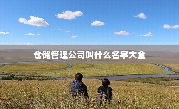 仓储管理公司叫什么名字大全