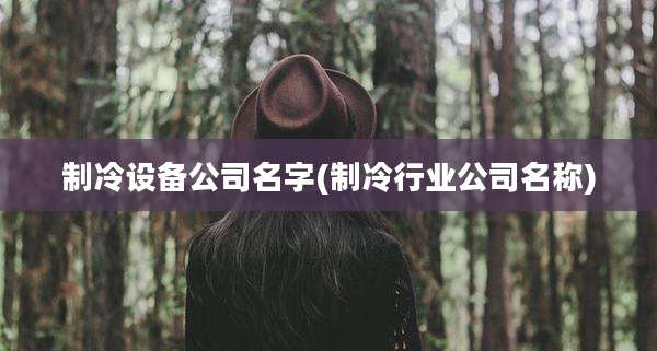 制冷设备公司名字(制冷行业公司名称)