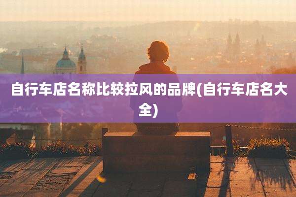 自行车店名称比较拉风的品牌(自行车店名大全)