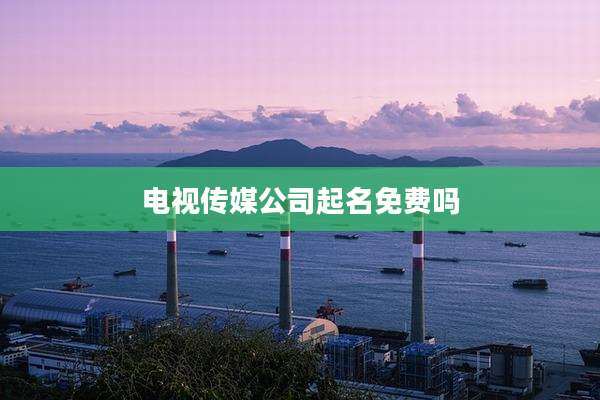电视传媒公司起名免费吗