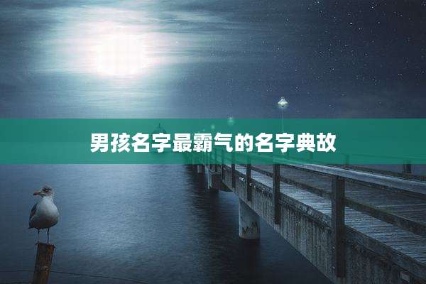 男孩名字最霸气的名字典故