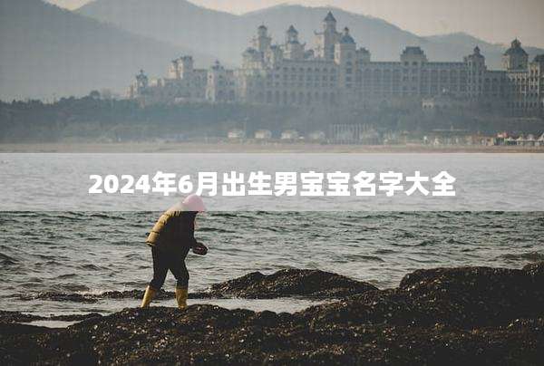 2024年6月出生男宝宝名字大全