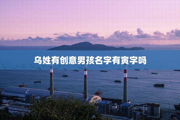 乌姓有创意男孩名字有寅字吗