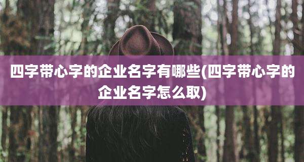 四字带心字的企业名字有哪些(四字带心字的企业名字怎么取)