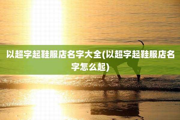 以超字起鞋服店名字大全(以超字起鞋服店名字怎么起)