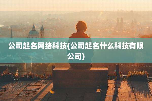 公司起名网络科技(公司起名什么科技有限公司)