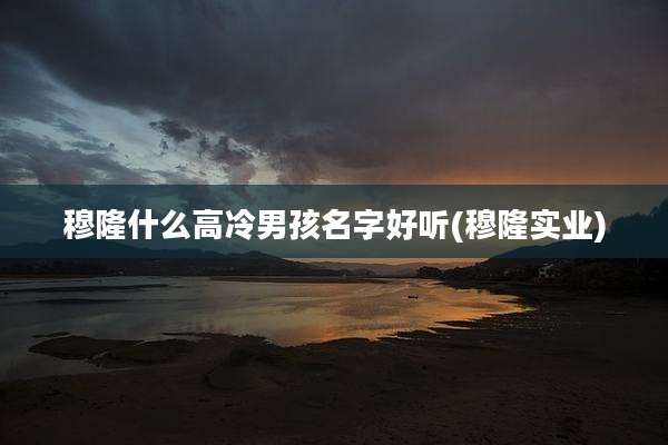 穆隆什么高冷男孩名字好听(穆隆实业)