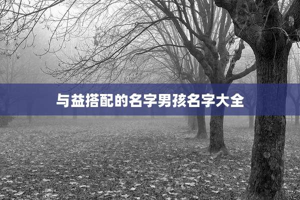 与益搭配的名字男孩名字大全