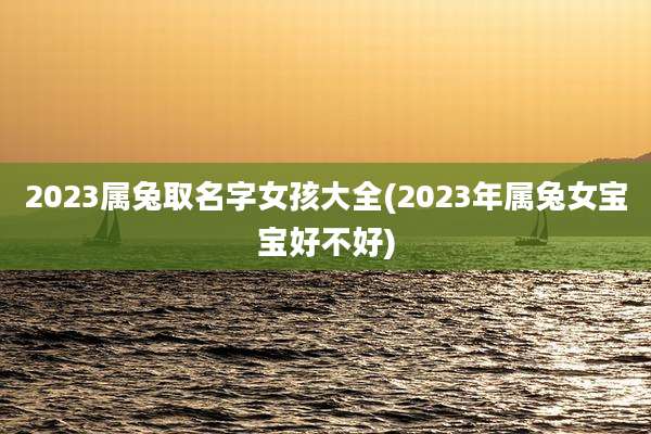 2023属兔取名字女孩大全(2023年属兔女宝宝好不好)