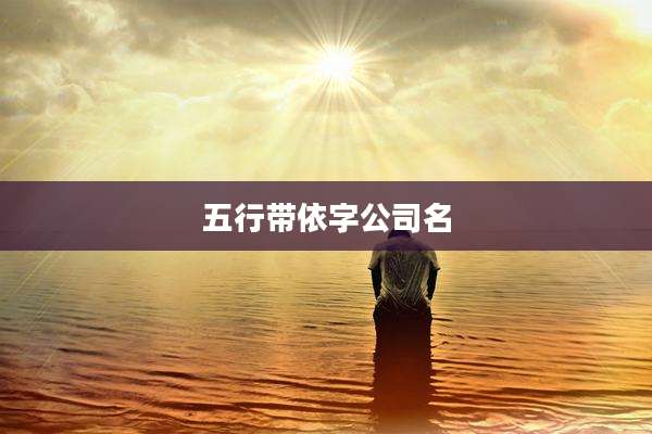 五行带依字公司名